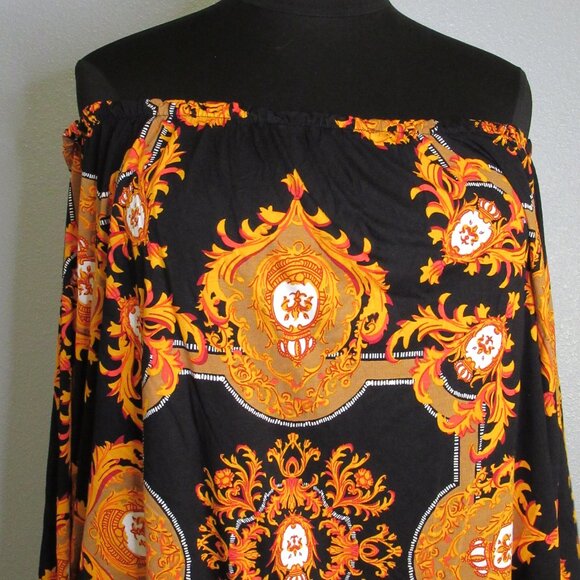 Barocco Patterned Off Shoulder Top - Picture 6 of 9
